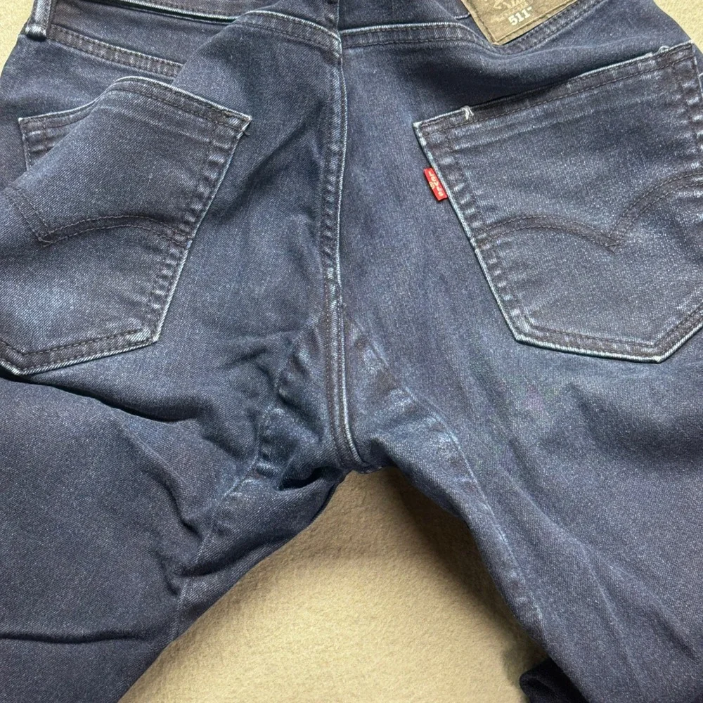 Levi's 511 Commuter Jeans Mens 34x30 Dark Wash Reflective stretch bike Cycling